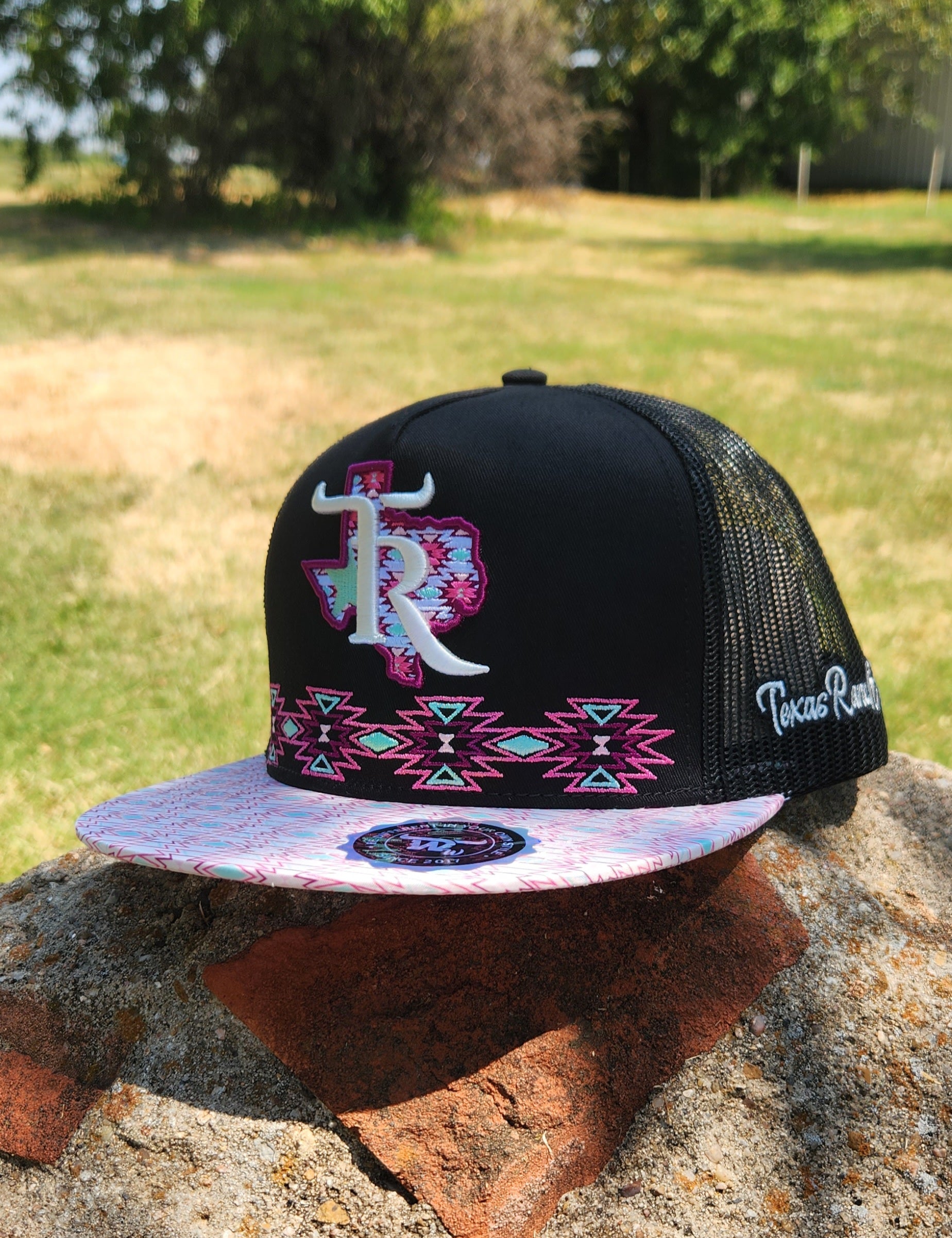 Pink Plaid Black Logo  Western Worlds New Brand- NOD 'N RIDE