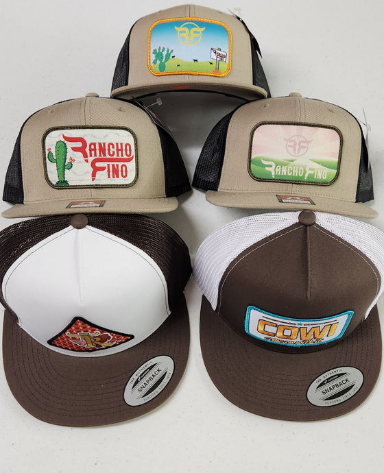 Five  Hats - Tan/Black and Brown/White