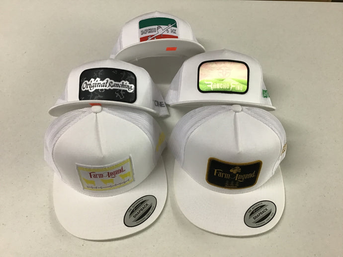 Five Hats- White/White