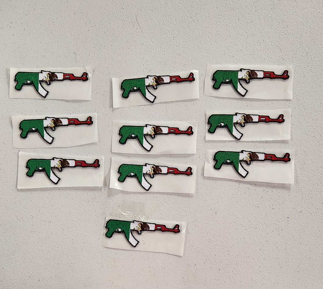 AK47 Mexican Flag Patch